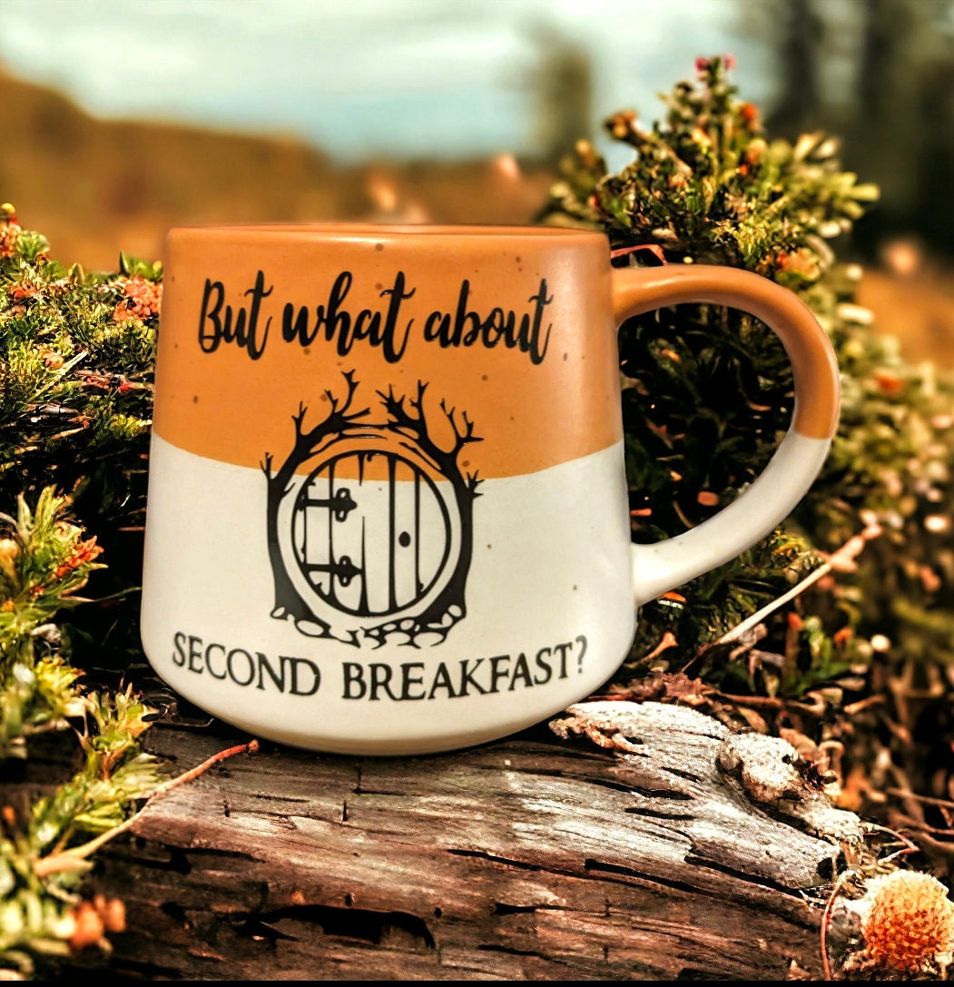 Second Breakfast lord of the rings mug