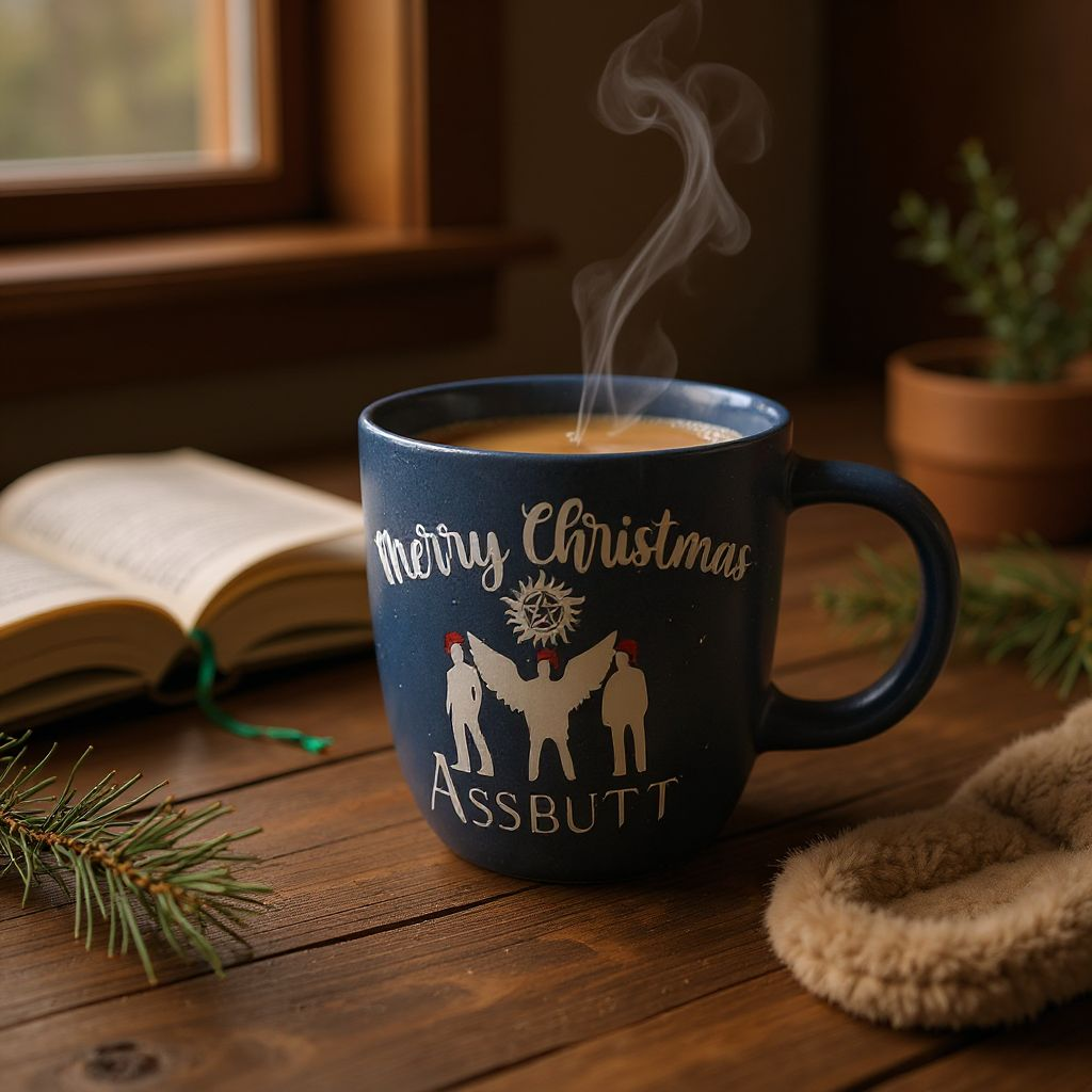 Merry Christmas Assbutt Supernatural mug