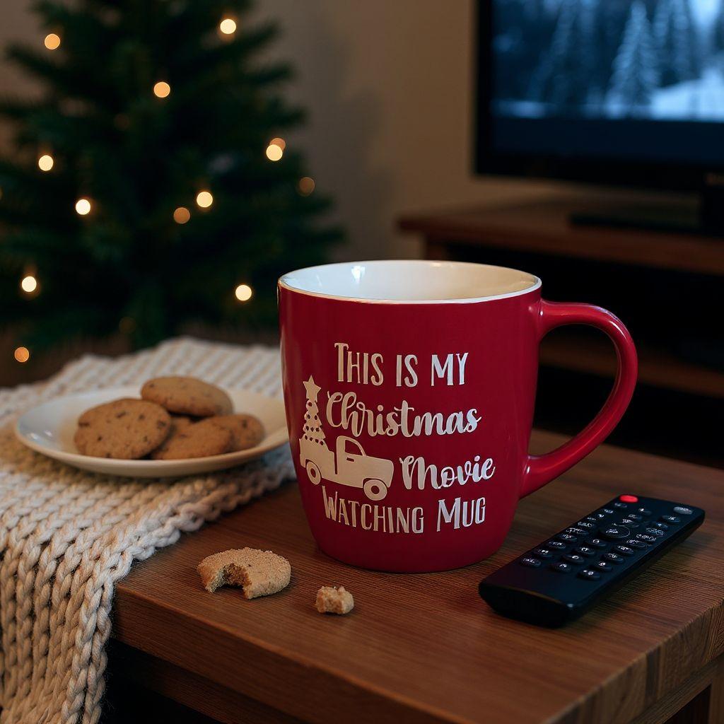This is my Christmas movie watching mug