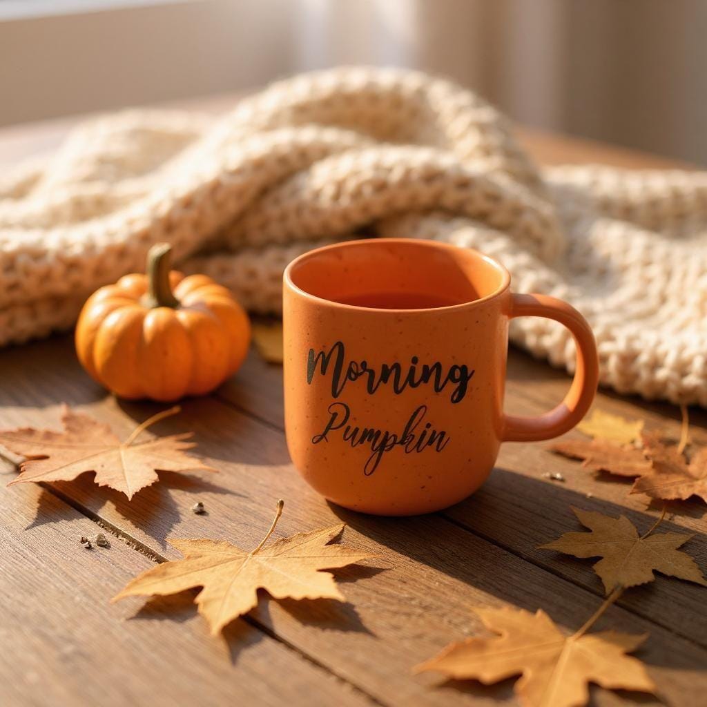 Morning pumpkin mug