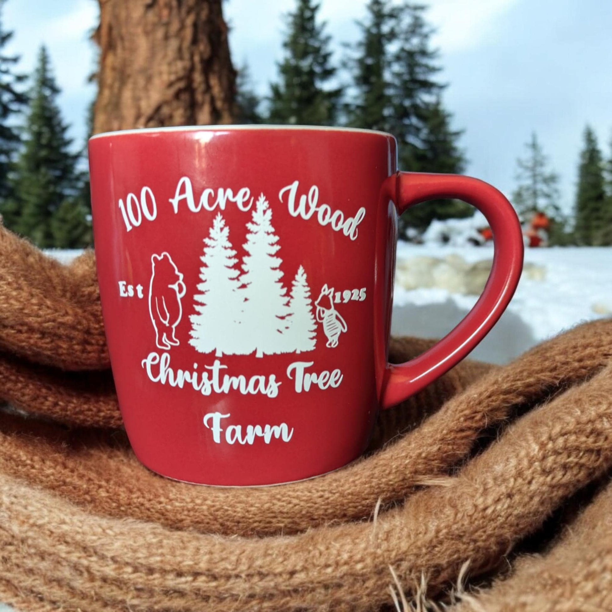 100 acre wood winter mug