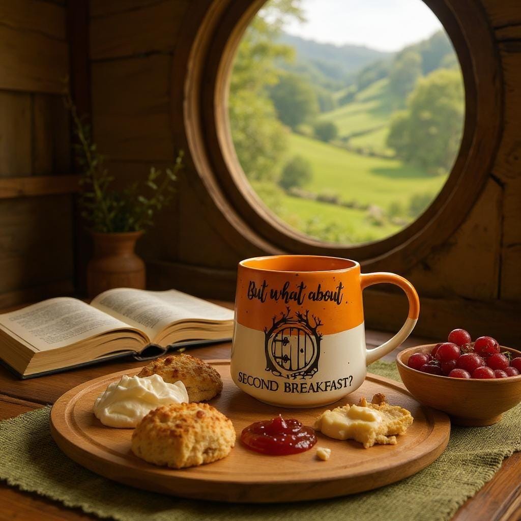 Second Breakfast lord of the rings mug 