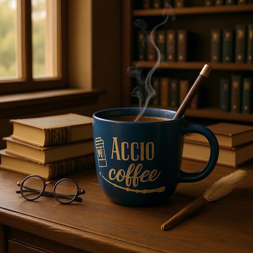 Harry Potter accio coffee mug