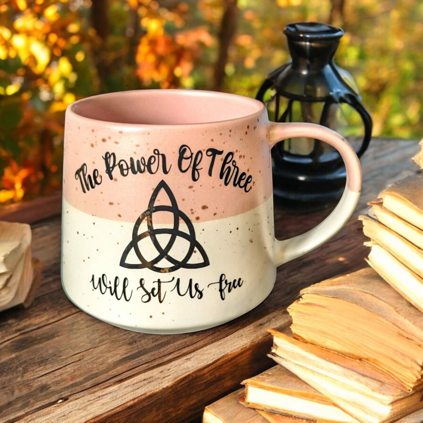 The power of three will set you free mug