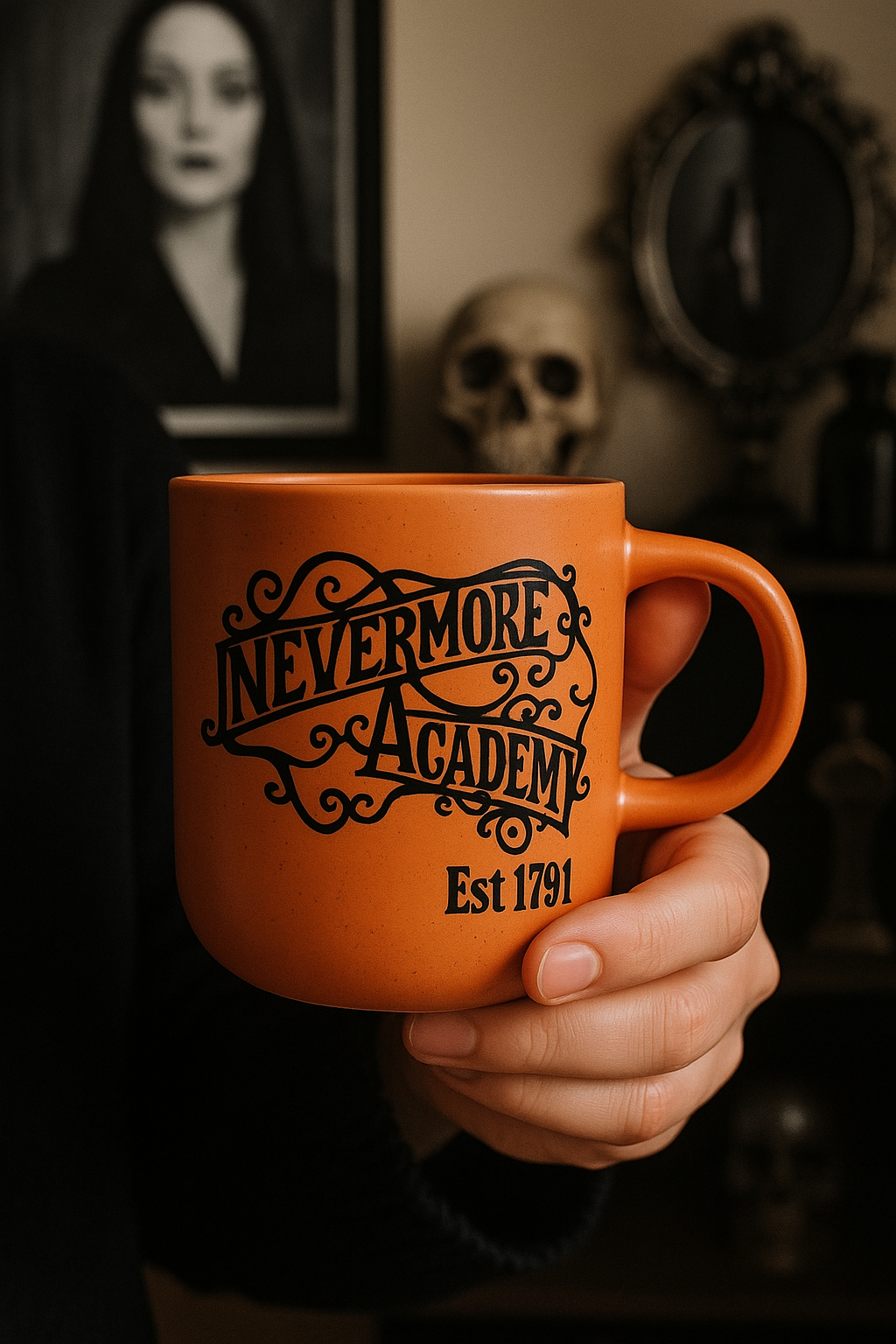 Nevermore academy Wednesday Addams mug 