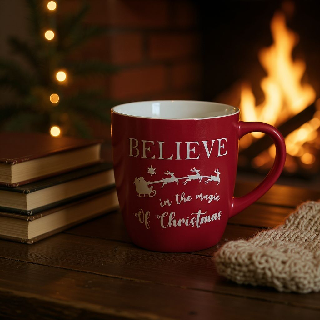 Believe in the magic of Christmas mug