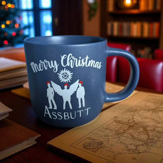 Merry Christmas Assbutt Supernatural mug