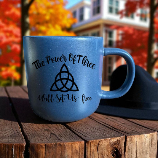 The Power Of Three Will Set You Free Charmed inspired mug